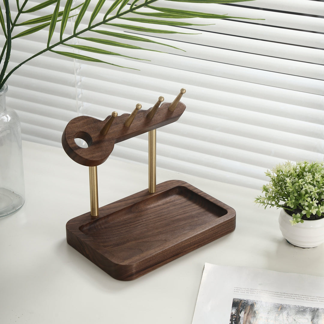 Entryway Key Holder and Wood Base