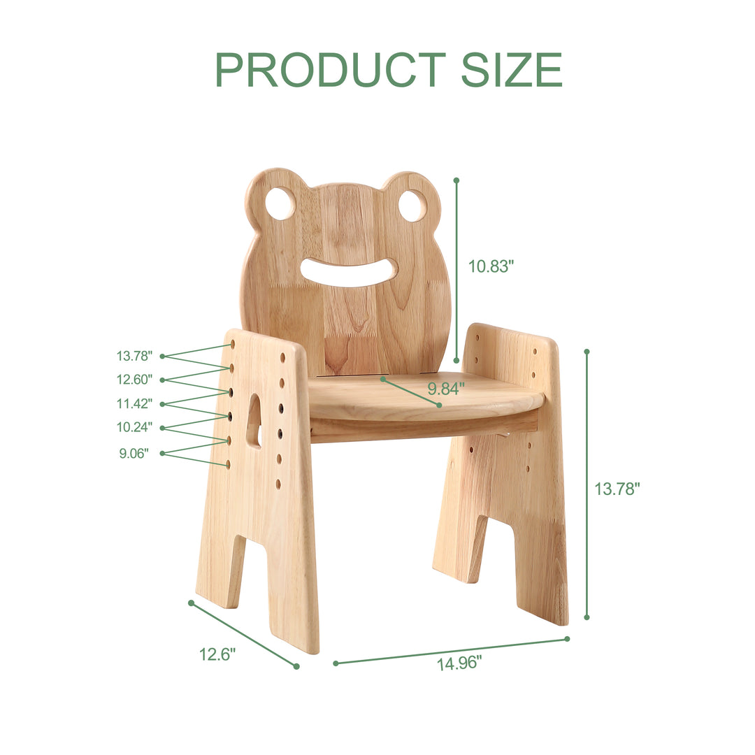 Solid Wood Frog Chair