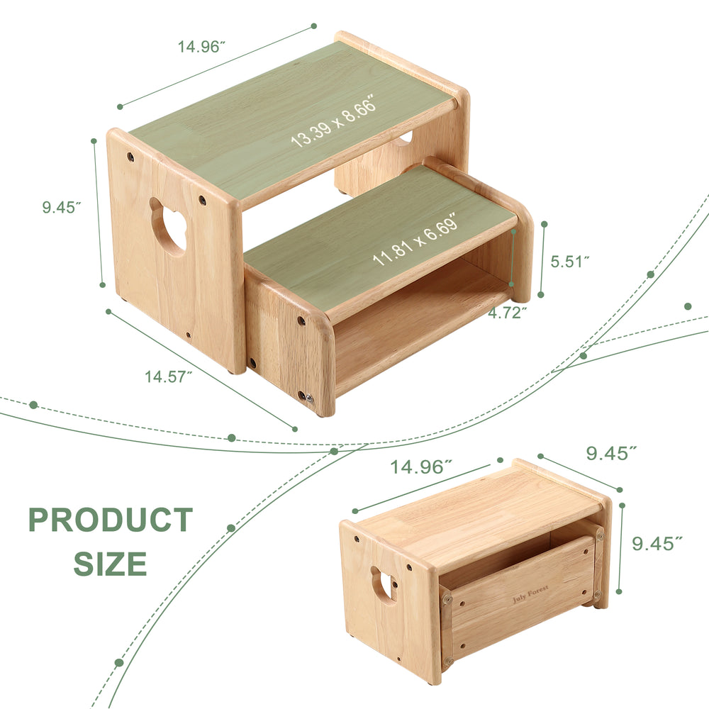 Solid Wood Children's Footstool