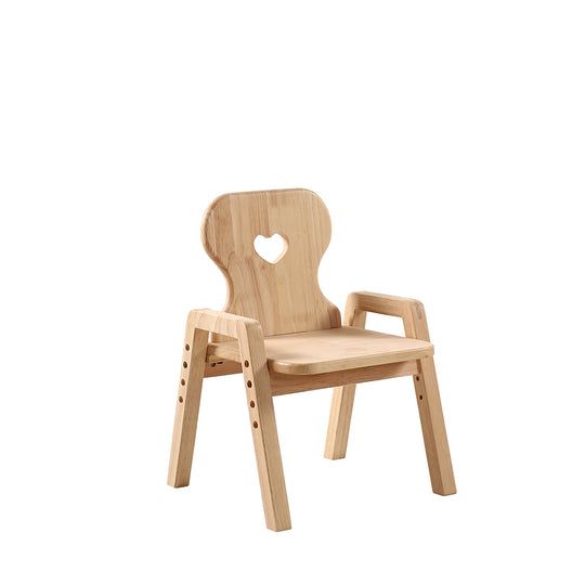 Wooden Kids Chair (Heart)