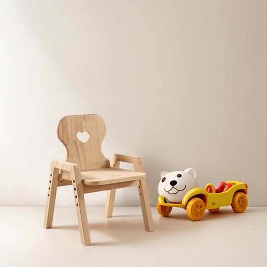Wooden Kids Chair (Heart)